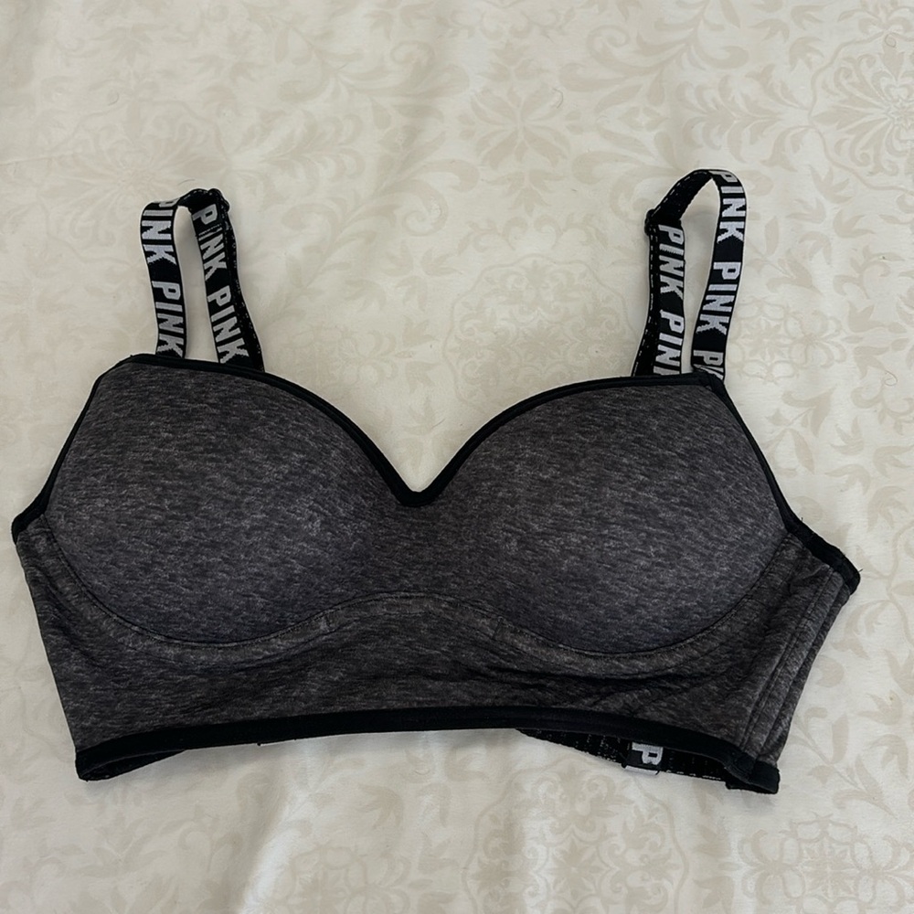 Pink padded bralette